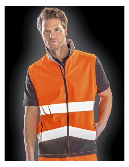 RES-R451X-Printable Safety Softshell Gilet 2